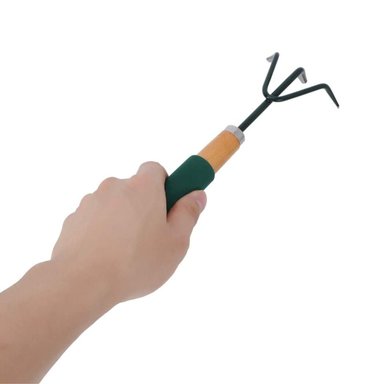 SET IMPORTCLICK HOG.513 JARDÍNERÍA HUERTO 3 PIEZAS METAL MADERA ACERO - 7