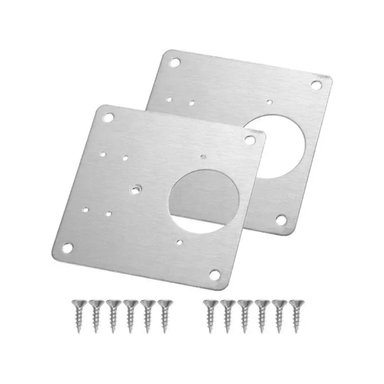 SET IMPORTCLICK 2 PLACAS REPARACIÓN BISAGRA PUERTA ARMARIO MUEBLE HOG.437 - 1