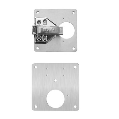 SET IMPORTCLICK 2 PLACAS REPARACIÓN BISAGRA PUERTA ARMARIO MUEBLE HOG.437 - 2