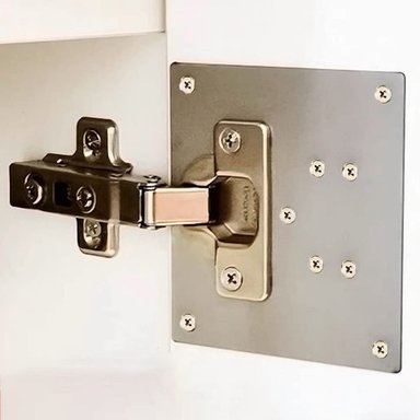SET IMPORTCLICK 2 PLACAS REPARACIÓN BISAGRA PUERTA ARMARIO MUEBLE HOG.437 - 8