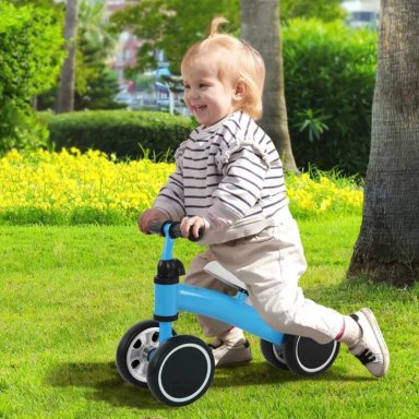 TRICICLO IMPORTCLICK INF.132 MINI EQUILIBRIO APRENDIZAJE INFANTIL CELESTE - 6