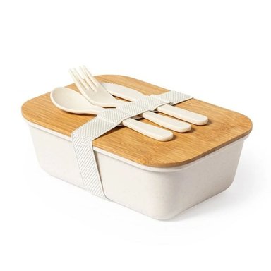 SET BOLSO COOLER TUPPER HERMÉTICO CUBIERTOS PP BAMBÚ PARUM 1000 ML - 3
