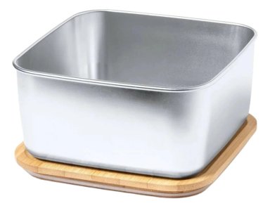 CONTENEDOR TUPPER HERME TICO CUADRADO ACERO INOX. BAMBU TUSVIK 1400 ML - 3