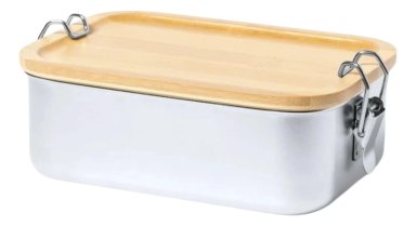 CONTENEDOR TUPPER HERME TICO ACERO INOX. BAMBU PLASTIL 800 ML - 1