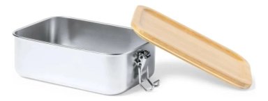 CONTENEDOR TUPPER HERME TICO ACERO INOX. BAMBU PLASTIL 800 ML - 3