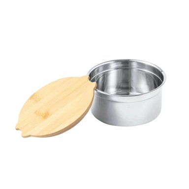 CONTENEDOR TUPPER HERMÉTICO REDONDO ACERO INOX. BAMBÚ TRUIT 800 ML - 2
