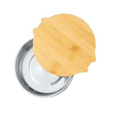 CONTENEDOR TUPPER HERMÉTICO REDONDO ACERO INOX. BAMBÚ TRUIT 800 ML - 3