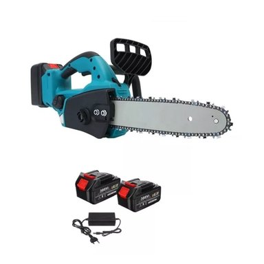 MOTOSIERRA ELÉCTRICA RECARGABLE PORTÁTIL 11,5'' + 2 BATERÍAS - 1