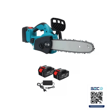 MOTOSIERRA ELÉCTRICA RECARGABLE PORTÁTIL 11,5'' + 2 BATERÍAS - 6