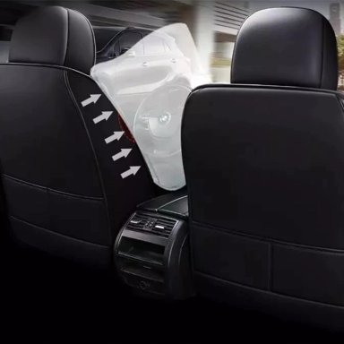 KIT IMPORTCLICK FUNDAS CUBRE ASIENTO ECO CUERO AUTO ALMOHADILLA LUXURY - 3