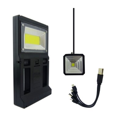 KIT IMPORTCLICK SOLAR EMERGENCIA PORTÁTIL + MINI FOCO LED RECARGABLE - 1