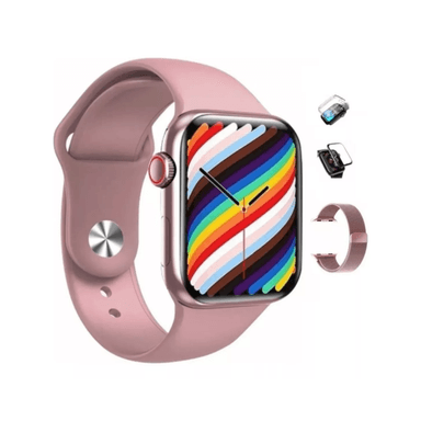 RELOJ DE PULSERA IMPORTCLICK INTELIGENTE SMARTWATCH BLUETOOTH ACTIVIDAD CARDÍACA DEPORTE ROSADA - 3