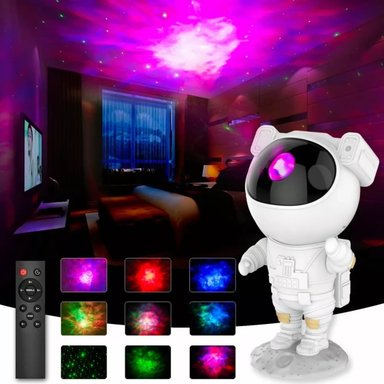 LÁMPARA PROYECTOR ASTRONAUTA GALAXIA LUZ LED /RGB - 3