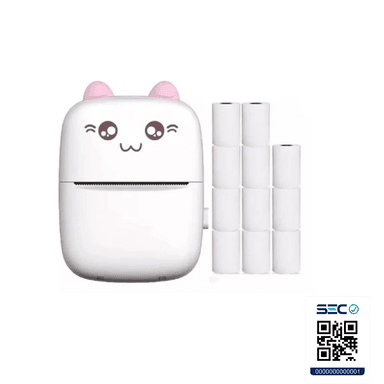 MINI IMPRESORA TÉRMICA PORTÁTIL BLUETOOTH GATITO + 11 ROLLOS - 6