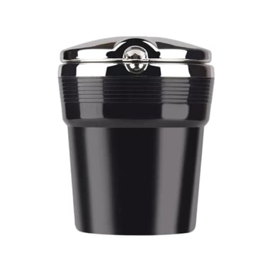 CENICERO IMPORTCLICK MONEDERO UNIVERSAL AUTO LUZ LED NEGRO - 1