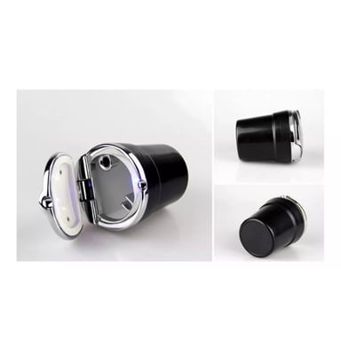 CENICERO IMPORTCLICK MONEDERO UNIVERSAL AUTO LUZ LED NEGRO - 8