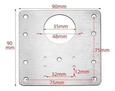 SET IMPORTCLICK 10 PLACAS REPARACIÓN BISAGRA PUERTA ARMARIO MUEBLE - 3