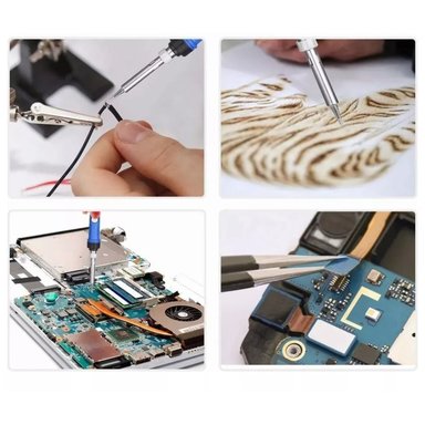 KIT CAUTÍN SOLDAR ELÉCTRICO PUNTA LÁPIZ ESTAÑO - 2