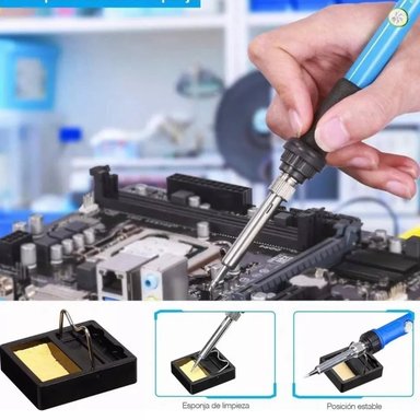 KIT CAUTÍN SOLDAR ELÉCTRICO PUNTA LÁPIZ ESTAÑO - 4