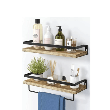 REPISAS FLOTANTES MADERA MODERNAS KIT X2 - 3