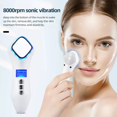 MASAJEADOR ELÉCTRICO FACIAL TERAPIA ROSTRO ULTRASÓNICO CRIOTERAPIA CONTROL - 5