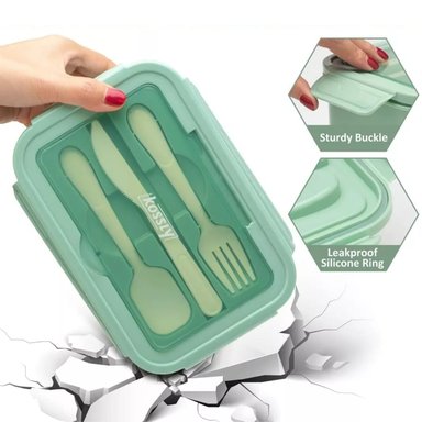 TUPPER CONTENEDOR MICROONDAS ALIMENTOS SERVICIO VERDE - 6