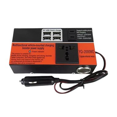 INVERSOR VAJE AUTO CONVERTIDOR CORRIENTE MULTIPROPÓSITO 12 V 220V 1.5K - 1