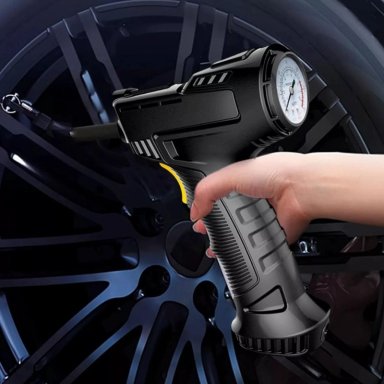 COMPRESOR PORTÁTIL 12 V 120 WATT INFLA NEUMÁTICO AUTO NEGRO - 3
