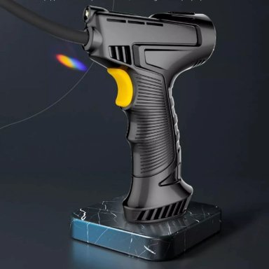 COMPRESOR PORTÁTIL 12 V 120 WATT INFLA NEUMÁTICO AUTO NEGRO - 7
