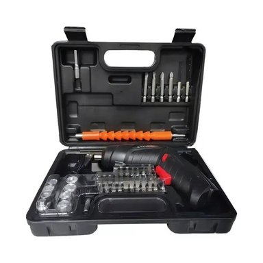MALETA TALADRO DESTORNILLADOR INALÁMBRICO 3.6 V 45 ACCESORIOS FRECUENCIA 50 HZ X 60 HZ - 1