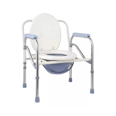 BAÑO INODORO WC PORTÁTIL PLEGABLE SILLA DUCHA BLANCO - 1