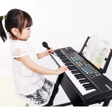 TECLADO PIANO ELECTRÓNICO MUSICAL 61 TECLAS + FUNDA + ATRIL - 3