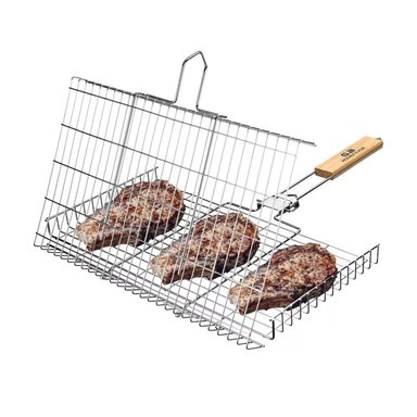 REJILLA PARRILLA DOBLE ASADOR PESCADOS VERDURAS - 3