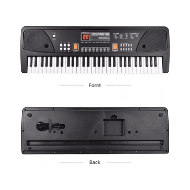 TECLADO 61 TECLAS PIANO MUSICAL DIGITAL NEGRO - 2