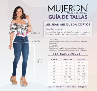 JEANS ESTILO OCHENTERO LEVANTA COLA DIANA TYT - 7