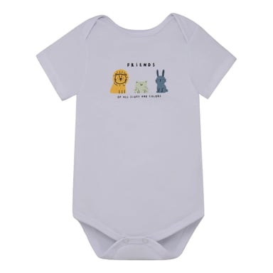 CONJUNTO ALGODON UNISEX OFFCORSS BLANCO PIJAMA BODY PANTALON POLERON RECIEN NACIDO - 3