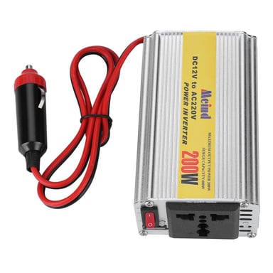 INVERSOR 12V A 220V AUTO CONVERSOR CORRIENTE VOLTAJE 200W - 4