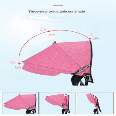 COCHE TRICICLO INFANTIL 3 EN 1 ROSADO - 5