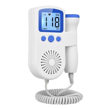 MONITOR FETAL DOPPLER MUNDO ONLINE ULTRASONIDO LATIDOS BEBÉ AZUL - 2