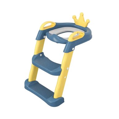 ESCALERA ASIENTO ADAPTADOR BAÑO PARA NIÑOS CORONITA AMARILLO - 1