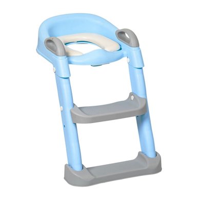 ESCALERA MUNDO ONLINE ASIENTO ADAPTADOR BAÑO NIÑOS/BEBÉS CELESTE - 1