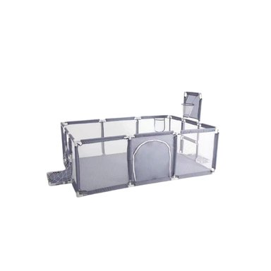 CORRAL SEGURIDAD MUNDO ONLINE LIFE-2226 GRIS BEBE 180CM CON ARO Y ARCO - 1