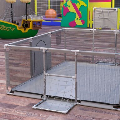 CORRAL SEGURIDAD MUNDO ONLINE LIFE-2226 GRIS BEBE 180CM CON ARO Y ARCO - 4