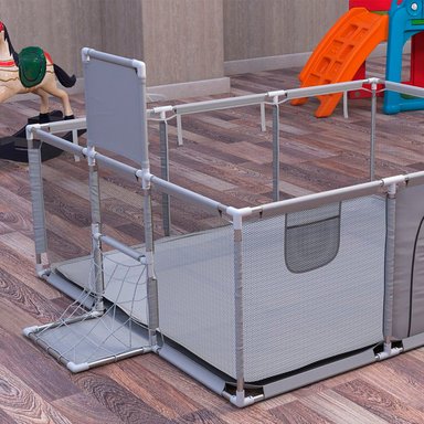 CORRAL SEGURIDAD MUNDO ONLINE LIFE-2226 GRIS BEBE 180CM CON ARO Y ARCO - 5