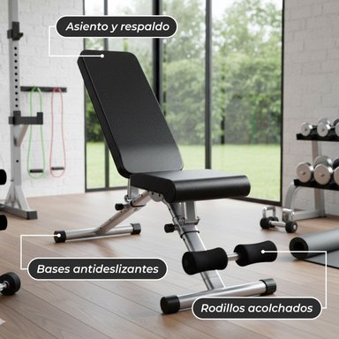 MAQUINA MUNDO ONLINE DE EJERCICIOS BANCO ABDOMINALES MULTI POSICIONES - 6