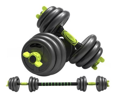 SET MANCUERNAS SPORTIME ACERO 20 KG ARMABLES MULTIFUNCIÓN - 1