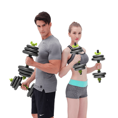 SET MANCUERNAS SPORTIME ACERO 40 KG ARMABLES MULTIFUNCIÓN - 4