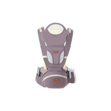 PORTABEBÉ MUNDO ONLINE ERGONÓMICO CON SOPORTE Y BOLSO GRIS - 1