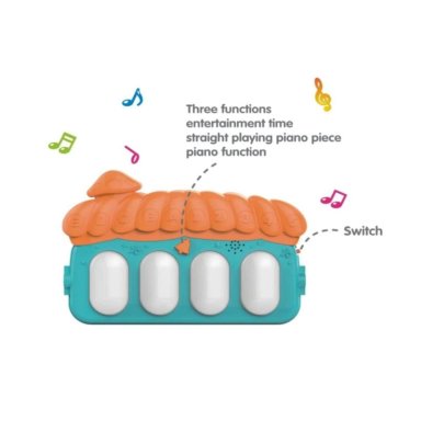 GIMNASIO 3 EN 1 MUSICAL PIANO PARA BEBE - 8