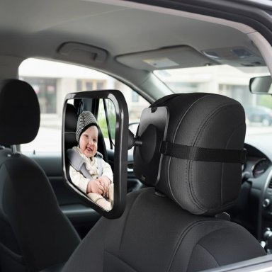 ESPEJO RETROVISOR MUNDO ONLINE NEGRO BEBE NIÑO - 2